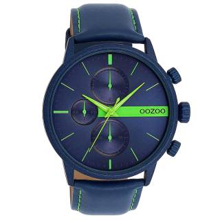 ΡΟΛΟΙ OOZOO  C11228 OOZOO Timepieces Blue Leather Strap