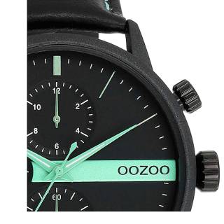 ΡΟΛΟΙ OOZOO  C11229 OOZOO Timepieces Black Leather Strap