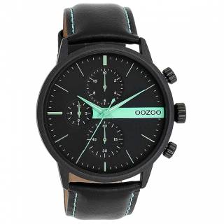 ΡΟΛΟΙ OOZOO  C11229 OOZOO Timepieces Black Leather Strap