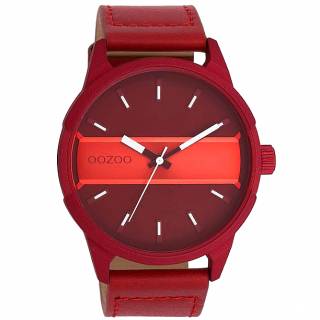 ΡΟΛΟΙ OOZOO  C11231 OOZOO Timepieces Bordeaux Leather Strap