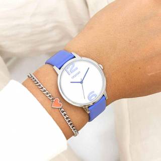 ΡΟΛΟΙ OOZOO  C11235 OOZOO Timepieces Light Blue Leather Strap