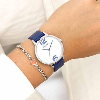 ΡΟΛΟΙ OOZOO  C11238 OOZOO Timepieces Blue Leather Strap