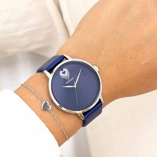 ΡΟΛΟΙ OOZOO  C11243 OOZOO Timepieces Blue Leather Strap