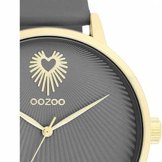 ΡΟΛΟΙ OOZOO  C11244 OOZOO Timepieces Grey Leather Strap