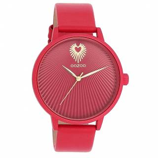 ΡΟΛΟΙ OOZOO  C11247 OOZOO Timepieces Red Leather Strap