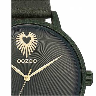 ΡΟΛΟΙ OOZOO  C11248  OOZOO Timepieces Green Leather Strap