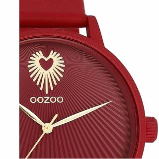 ΡΟΛΟΙ OOZOO  C11249 OOZOO Timepieces Red Leather Strap