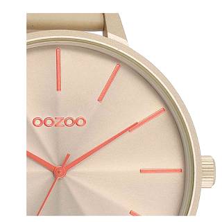 ΡΟΛΟΙ OOZOO  C11251 OOZOO Timepieces Beige Leather Strap