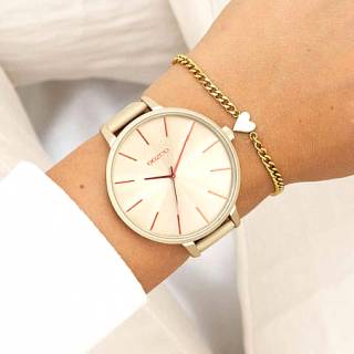 ΡΟΛΟΙ OOZOO  C11251 OOZOO Timepieces Beige Leather Strap