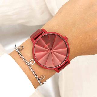 ΡΟΛΟΙ OOZOO  C11253 OOZOO Timepieces Red Leather Strap