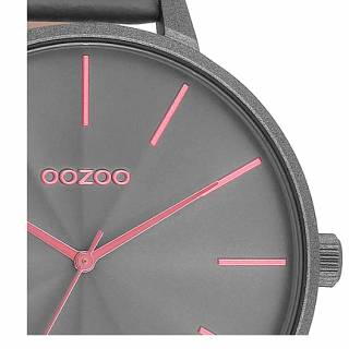 ΡΟΛΟΙ OOZOO  C11254 OOZOO Timepieces Grey Leather Strap