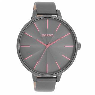 ΡΟΛΟΙ OOZOO  C11254 OOZOO Timepieces Grey Leather Strap