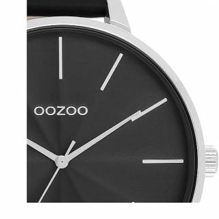 ΡΟΛΟΙ OOZOO  C11258  OZOO Timepieces Black Leather Strap