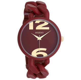 ΡΟΛΟΙ OOZOO  C11267 OOZOO Timepieces Bordeaux Plastic Strap