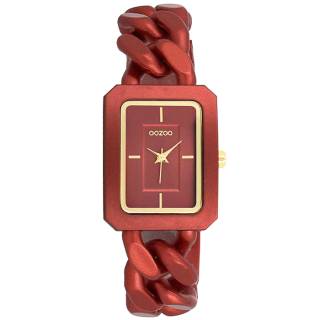 ΡΟΛΟΙ OOZOO  C11277 OOZOO Timepieces Bordeaux Plastic Bracelet