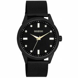 ΡΟΛΟΙ OOZOO  C11284 OOZOO Timepieces Crystals Black Metallic Bracelet