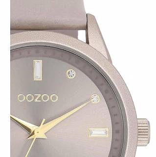 ΡΟΛΟΙ OOZOO  C11287 OOZOO Timepieces Crystals Beige Leather Strap