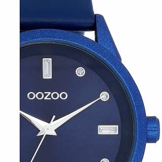 ΡΟΛΟΙ OOZOO  C11288 OOZOO Timepieces Crystals Blue Leather Strap