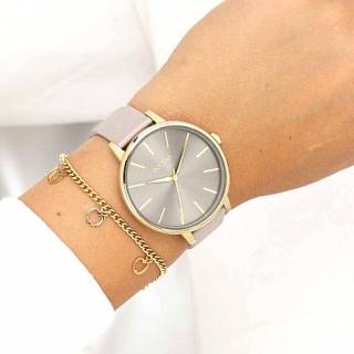 ΡΟΛΟΙ OOZOO  C11291 OOZOO Timepieces Beige Leather Strap