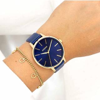 ΡΟΛΟΙ OOZOO  C11292 OOZOO Timepieces Blue Leather Strap