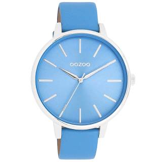 ΡΟΛΟΙ OOZOO  C11296 OOZOO Timepieces Light Blue Leather Strap