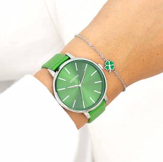 ΡΟΛΟΙ OOZOO  C11297 OOZOO Timepieces Green Leather Strap