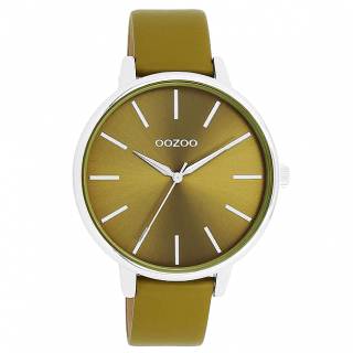 ΡΟΛΟΙ OOZOO  C11298 OOZOO Timepieces Olive Green Leather Strap