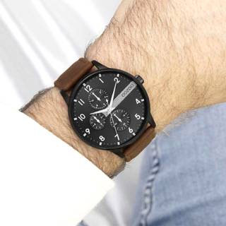 ΡΟΛΟΙ OOZOO  C11307 OOZOO Timepieces Brown Leather Strap