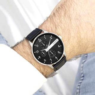 ΡΟΛΟΙ OOZOO  C11309 OOZOO Timepieces Black Leather Strap