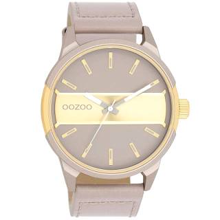 ΡΟΛΟΙ OOZOO  C11317 OOZOO Timepieces Beige Leather Strap