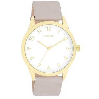 ΡΟΛΟΙ OOZOO  C11327 OOZOO Timepieces Beige Leather Strap