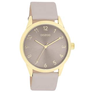 ΡΟΛΟΙ OOZOO  C11328 OOZOO Timepieces Beige Leather Strap