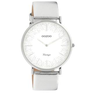 ΡΟΛΟΙ OOZOO C20125 OOZOO Vintage Silver Leather Strap