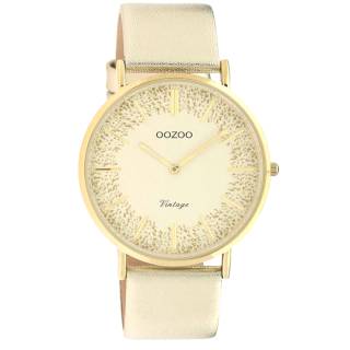 ΡΟΛΟΙ OOZOO C20126 OOZOO Vintage Gold Leather Strap