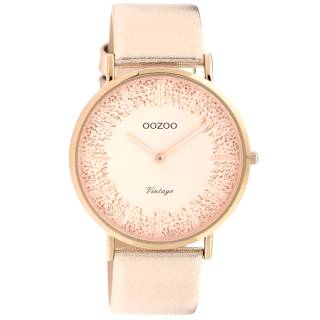 ΡΟΛΟΙ OOZOO C20127 OOZOO Vintage Rose Gold Leather Strap