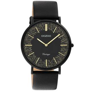 ΡΟΛΟΙ OOZOO C20132 OOZOO Vintage Black Leather Strap