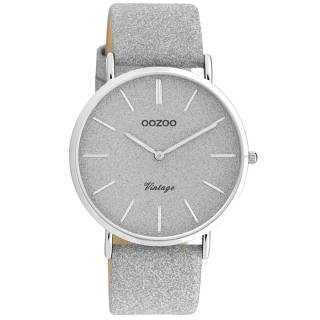 ΡΟΛΟΙ OOZOO C20160 OOZOO Vintage Grey Leather Strap