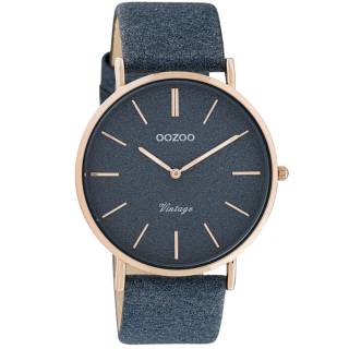 ΡΟΛΟΙ OOZOO C20163 OOZOO Vintage Blue Leather Strap