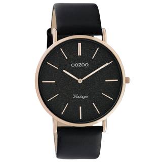 ΡΟΛΟΙ OOZOO C20169 OOZOO Vintage Black Leather Strap