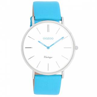 ΡΟΛΟΙ OOZOO  C20310 OOZOO Vintage Light Blue Leather Strap