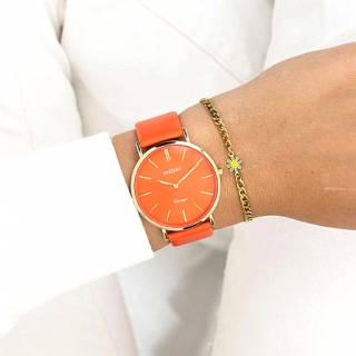 ΡΟΛΟΙ OOZOO  C20321 OOZOO Vintage Orange Leather Strap