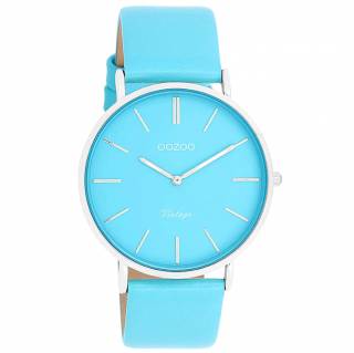 ΡΟΛΟΙ OOZOO  C20322 OOZOO Vintage Light Blue Leather Strap