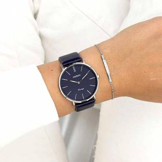 ΡΟΛΟΙ OOZOO  C20328 OOZOO Vintage Blue Leather Strap