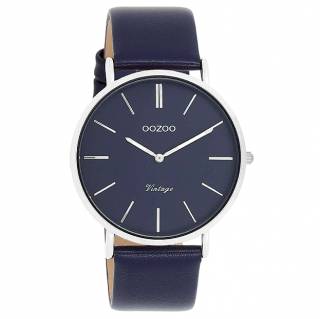 ΡΟΛΟΙ OOZOO  C20328 OOZOO Vintage Blue Leather Strap