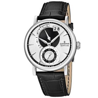 ΡΟΛΟΙ CANDINO C4485/2 CANDINO Classic Timeless Black Leather Strap