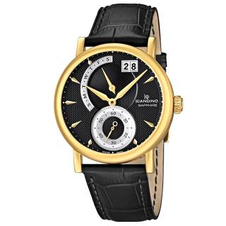 ΡΟΛΟΙ CANDINO  C4486/3 CANDINO Classic Timeless Black Leather Strap