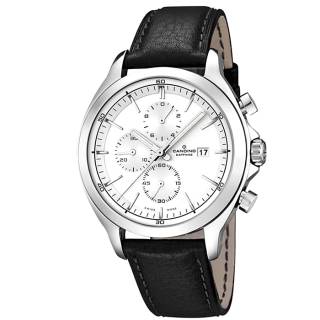 ΡΟΛΟΙ CANDINO C4516/1 CANDINO Men's Chronograph Black Leather Strap