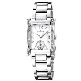 ΡΟΛΟΙ CANDINO C4554/1 CANDINO Ladies Crystals Silver Stainless Steel Bracelet