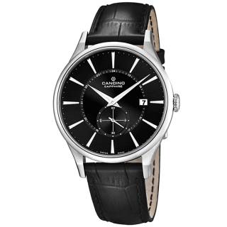 ΡΟΛΟΙ CANDINO C4558/4 CANDINO Men's Black Leather Strap