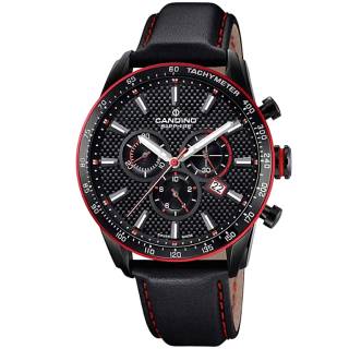 ΡΟΛΟΙ CANDINO C4683/3 CANDINO Gents Chronograph Black Leather Bracelet